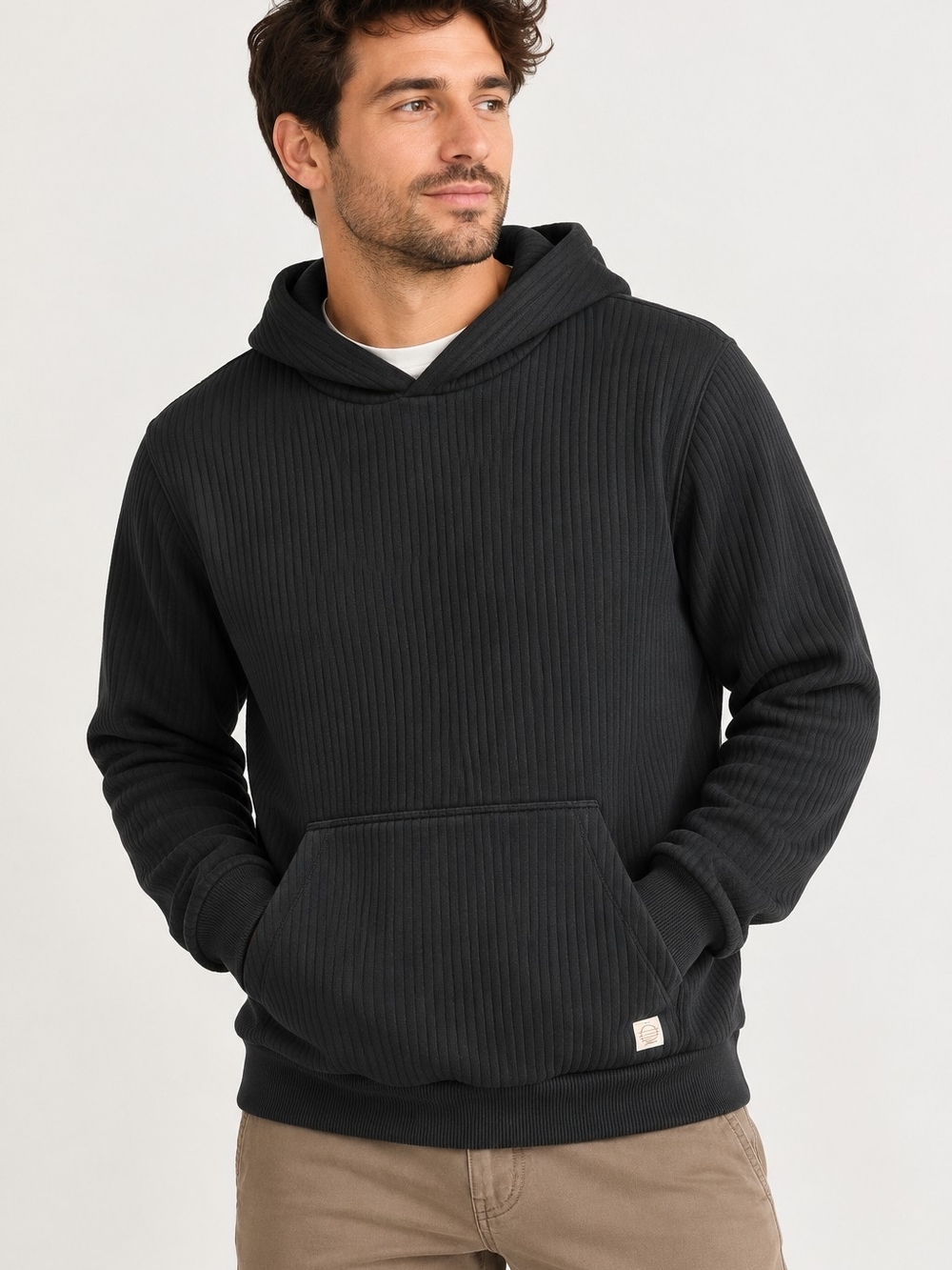Marine Layer Mens Ribbed Hoodie